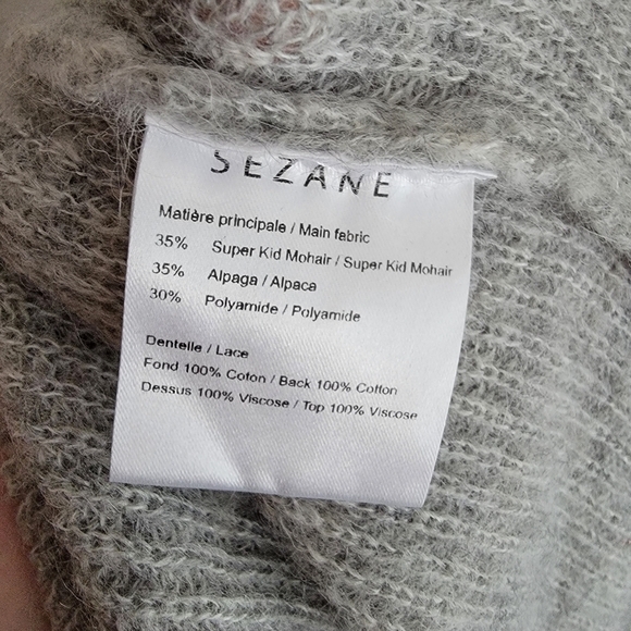 Sezane Sophie Jumper in Grey Melange size XS - Picture 6 of 7